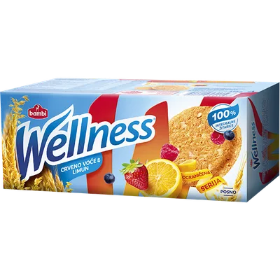 Bambi Keks Wellness Crveno Voce I Limun 210 g