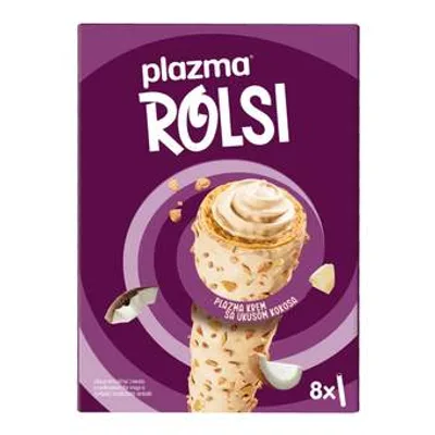 Plazma Rolsi-Vafel Proiz.Sa -Kokos Kremom Prel.Mleč.Prel 130 g