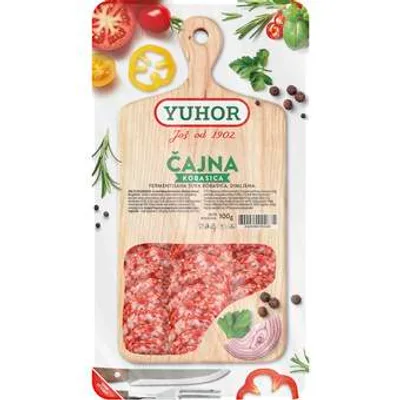 Yuhor Cajna Kobasica Narezana Zas.Atm 100 g