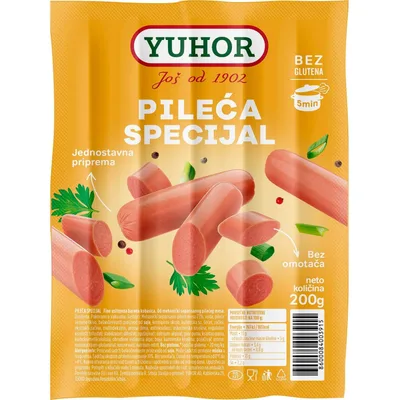Yuhor Usitnjena Kobasica Pileca Specijal 200 g