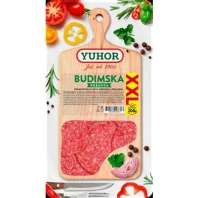 Yuhor Kobasica Budimska Xxl Slajs Yu 200 g