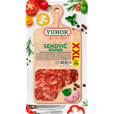 Yuhor Kobasica Sendvic Xxl Slajs 200 g