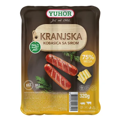 Yuhor Kobasica Kranjska Sa Sirom 320 g