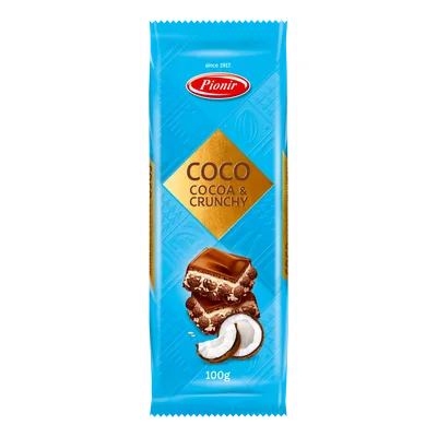 Pionir Crunchy Cokolada Lesnik Cocoa & Crunchy 100 g