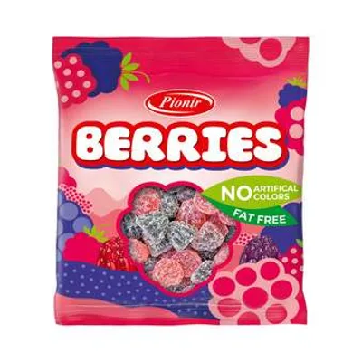 Bombone Gummy Berries Pionir 100 g