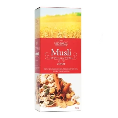 Musli Bez Šećera Sa Cimetom Biošpajz 400 g