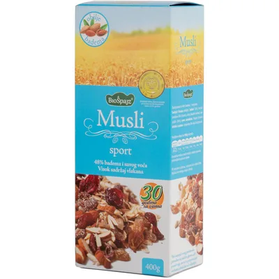 Musli Bez Šećera Sport Biošpajz 400 g