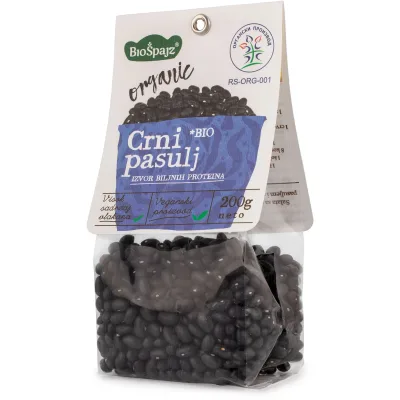 Pasulj Organski Crni Biospajz 200 g