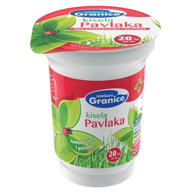 Kisela Pavlaka 20%mm Čaša "granice" Pk-1 Ns 180 ml