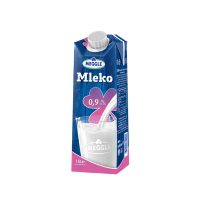 Meggle Mleko Sterilizov.0.9%mm Cep Tp 1 L