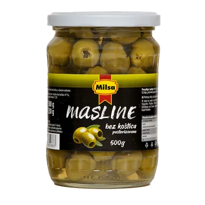 Masline Zelene Bez Kostice 0170 Dojpak Milsa