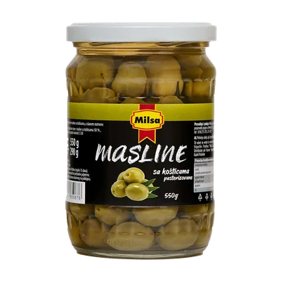 Masline Zelene Sa Kosticom 0550 Milsa