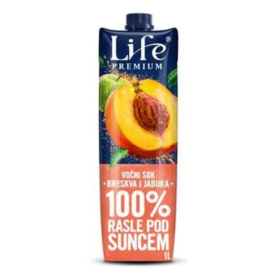 Nectar Sok Breskva Life 100% Brik