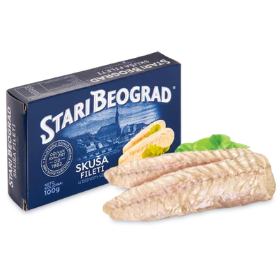 Skuša Fileti U Biljnom Ulju Stari Beograd 125 g