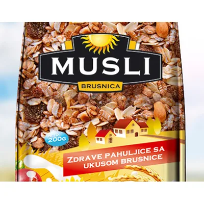Musli Unac Bb Brusnica 200 g