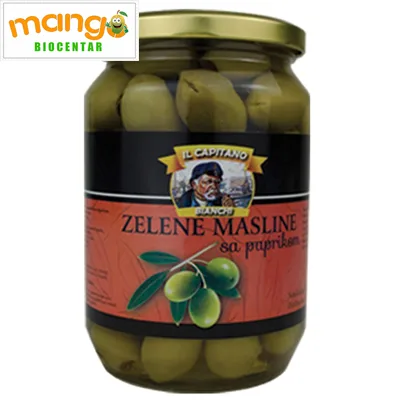 Maslina Zelena Sa Paprikom Olimpex 720 g