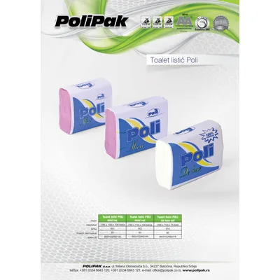 Toal.Papir Rolna Poli 250 Beli