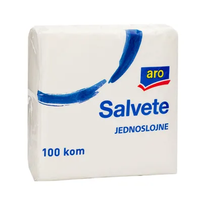 Euro Salvete Bele Jednoslojne 30x30 Салфетки Белые Однослойные 30x30