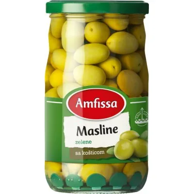 Masline Zelene Sa Kosticom Amfissa Atlantic 680 g
