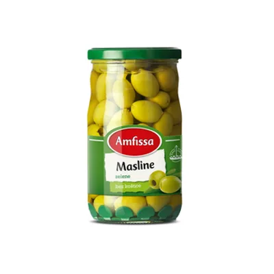 Masline Zelene Bez Kostice Amfissa Atlantic 680 g