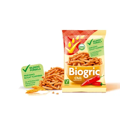 Štapići Integralni Čili Biogric Om Made 70 g