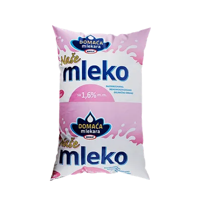 Mleko Pasterizovano 1,6%mm Domaca Mlekara 1 L
