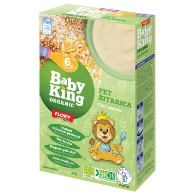 Ovsene Cerealije Organic Baby King Flory 200 g