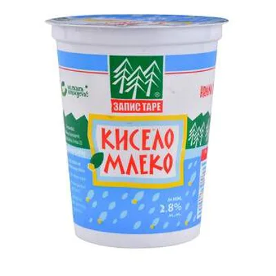 Kiselo Mleko 2,8%mm Casa Zapis Tare Mlekara Spasojevic 380 g