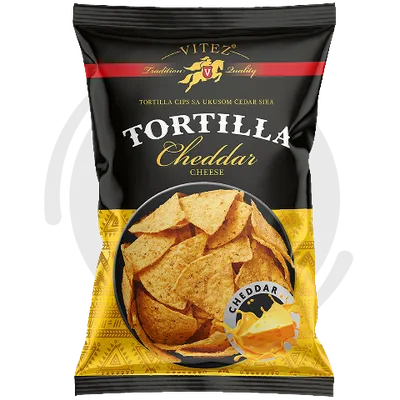 Čips Tortilja Vitez Cheddar 180 g