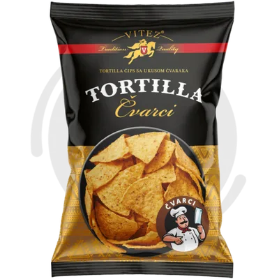 Čips Tortilja Vitez Čvarci 180 g