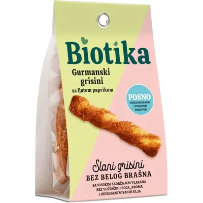Grisini Gurmanski Sa Ljutom Papričicom Biotika 100 g