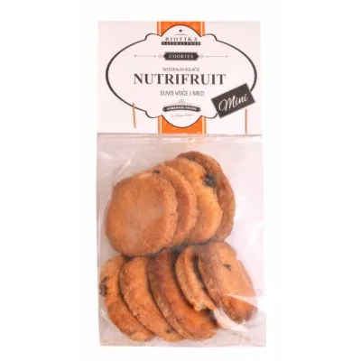 Keks Integralni Sa Suvim Voćem Dr Nutrifruit Biotika 100 g