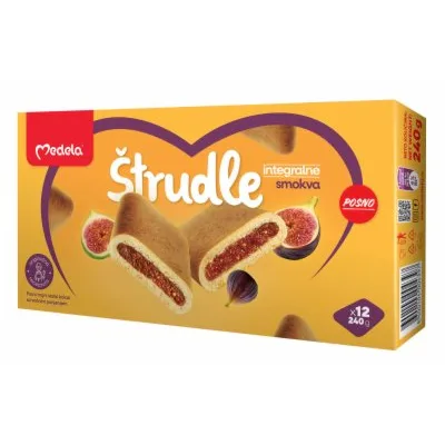 Keks Medela Strudla Integralna Smokva Posna 240 g