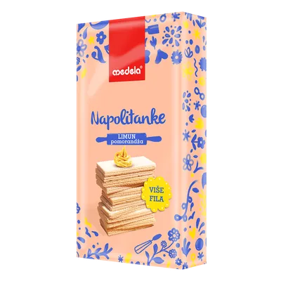 Medela Napolitanke Limun Pomorandža 400 g