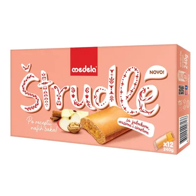 Štrudla Jabuka Orasi Medela 240 g
