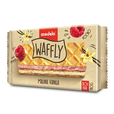 Roleri Waffly Malina Vanila 200 g
