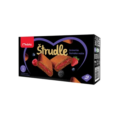Štrudla Brownie Šumsko Voće Medela 240 g