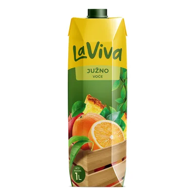 Sok Mix La Viva Plus 3 (jabuka, Narandža, Južno Voće) Brik Vino Zup 1 L