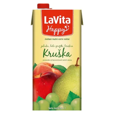 Sok Kruska Brik La Vita Happy Vino Zupa 2 L