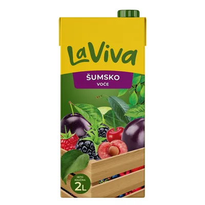Voćni Nektar La Viva Šumsko Voće Brik 2 L