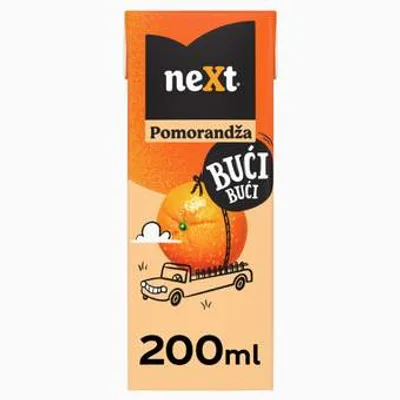 Next Voćni Nektar Bući Bući Narandža Brik 200 ml