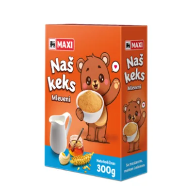 Nas Keks Maxi Mleveni 300 g