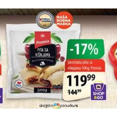 Smrznuta Pita Sa Visnjama Premia 500 g