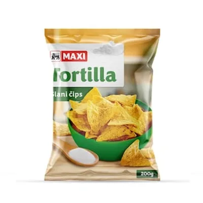 Tortilja Chips Slani Maxi 200 g