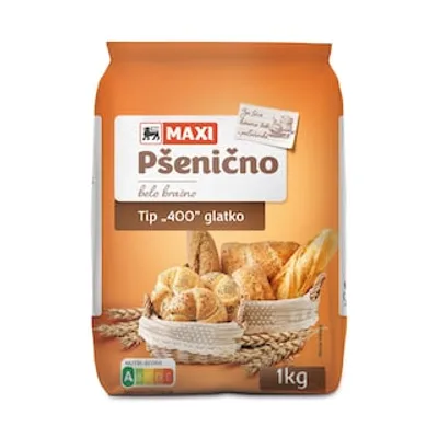 Psenicno Brasno T400 Glatko Maxi 1 kg