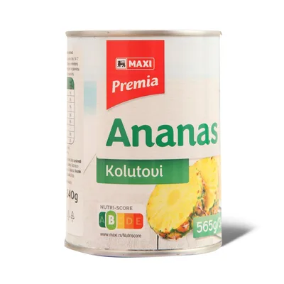 Ananas Kolutovi Maxi 565 g
