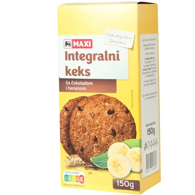 Integr.Keks Banana&cokolada Maxi 150 g