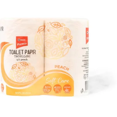 Toalet Papir Peach Maxi 3sl