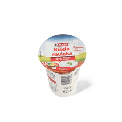 Kisela Pavlaka 20%mm Maxi 180 g