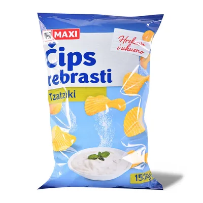 Cips Rebrasti Tzatziki Maxi 150 g